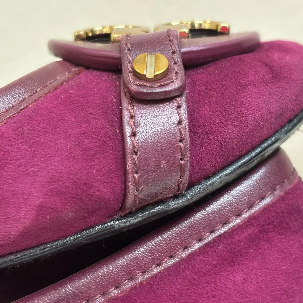 Tory Burch Aaden Flats in Red Wine - Picture 7 of 16